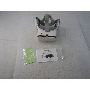 TiCCoonuts Z6WHITE - VR Headset Glasses with Bluetooth Headphones, White